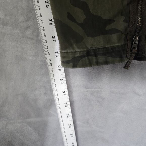 Abercrombie & Fitch Camo Pants Mens 30x30 Rustin Athletic Slim Green Zip Leg - Picture 10 of 12